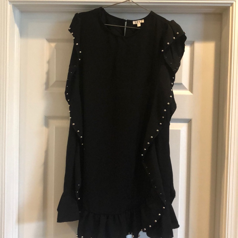 Studded Ruffle Dress Medium